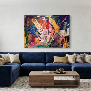 Renklerin Yankısı 50* 70 cm Tasarım Tablo