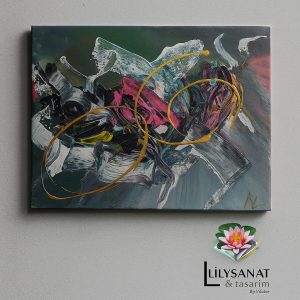 Renkli Soyut Tasarım Modern 35*50 cm Tablo